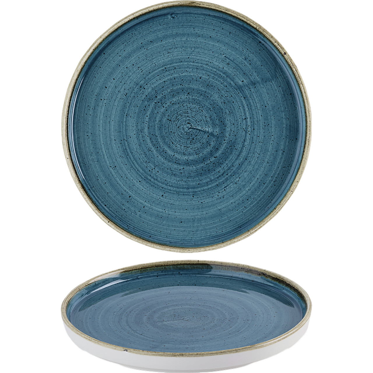 Stonecast, Teller tief mit Steilrand ø 260 mm Java Blue